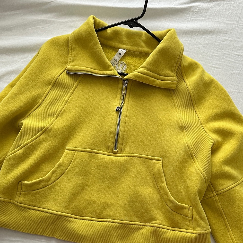 lululemon athletica Yellow Half-Zip Jacket